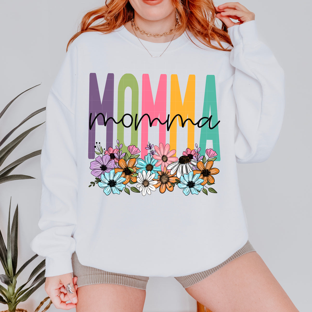 Momma spring floral (SDD) DTF Transfer