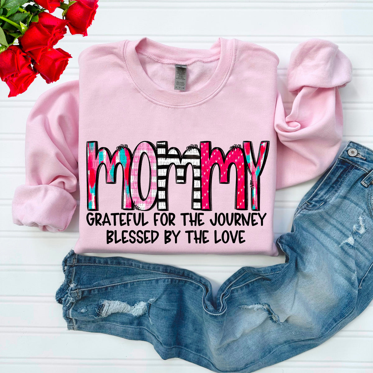 Mommy *Black/Without Hearts* (SDD) 72434 DTF Transfer