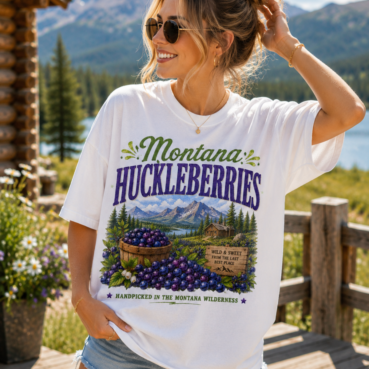 Montana huckleberries (Parker) DTF Transfer