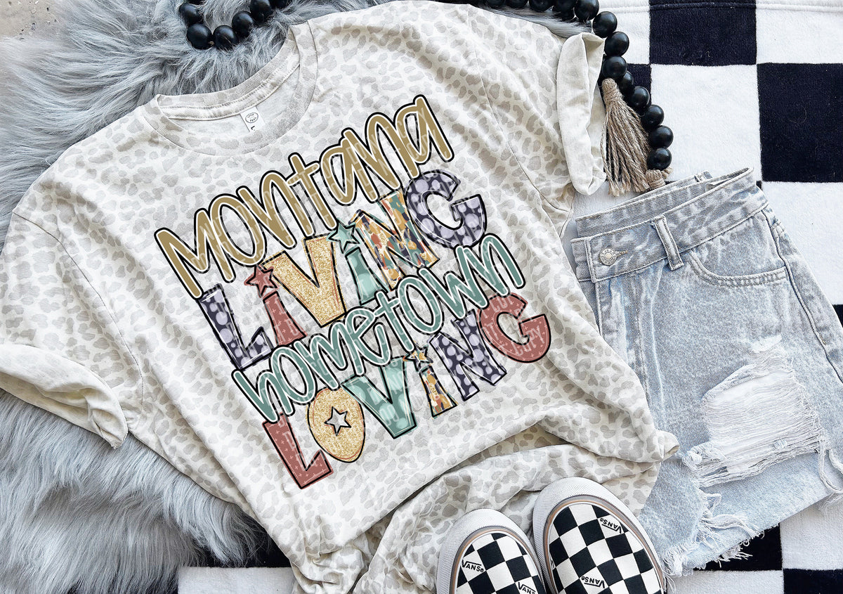 Montana Living Hometown Loving 57851 DTF transfer