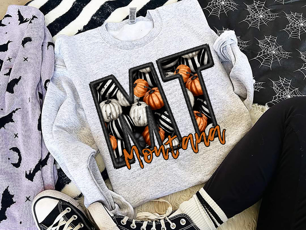 MO Faux Embroidery Pumpkin Filled Missouri 54507 DTF transfer