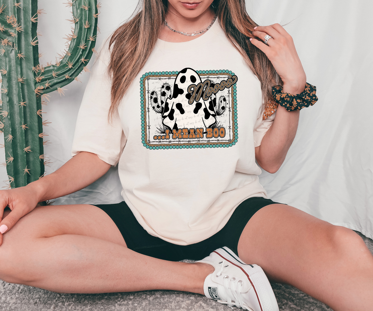 Mooo I Mean Boo 46832 DTF transfer