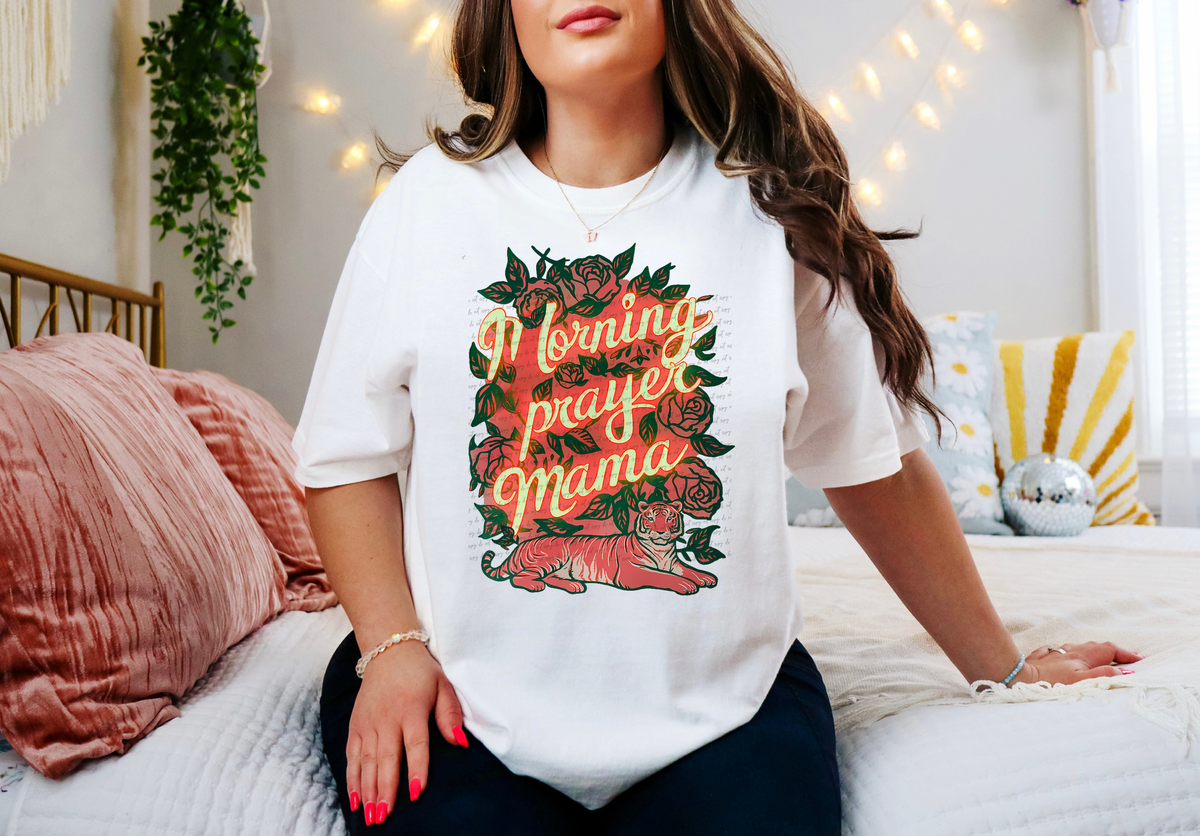 Morning Prayer Mama Floral Tiger 76992 DTF Transfer