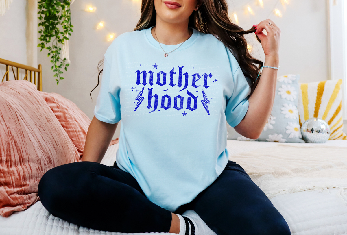 Mother Hood Gothic Blue Grunge 86591 DTF Transfer