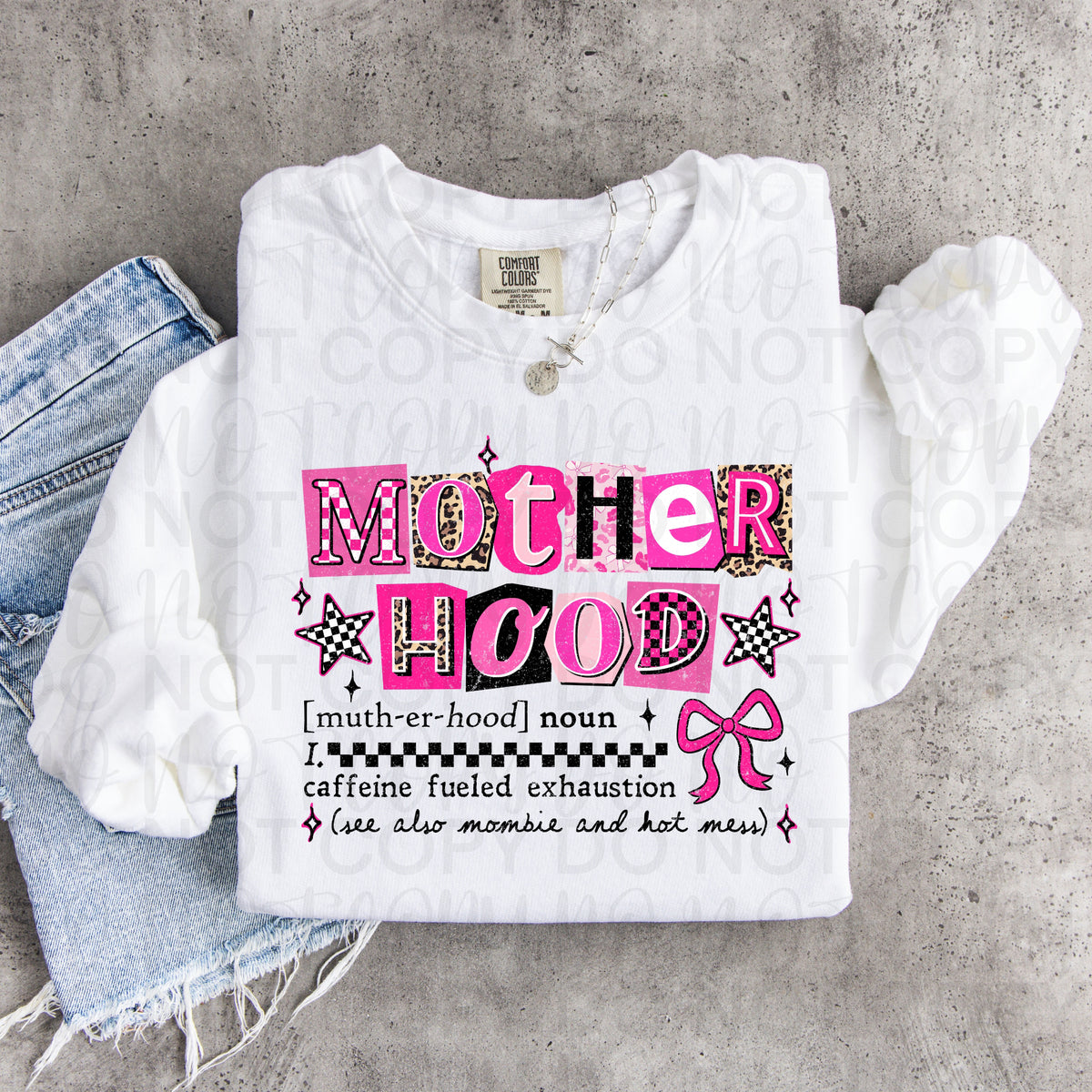 Motherhood caffeine fueled addiction (UAC) DTF Transfer