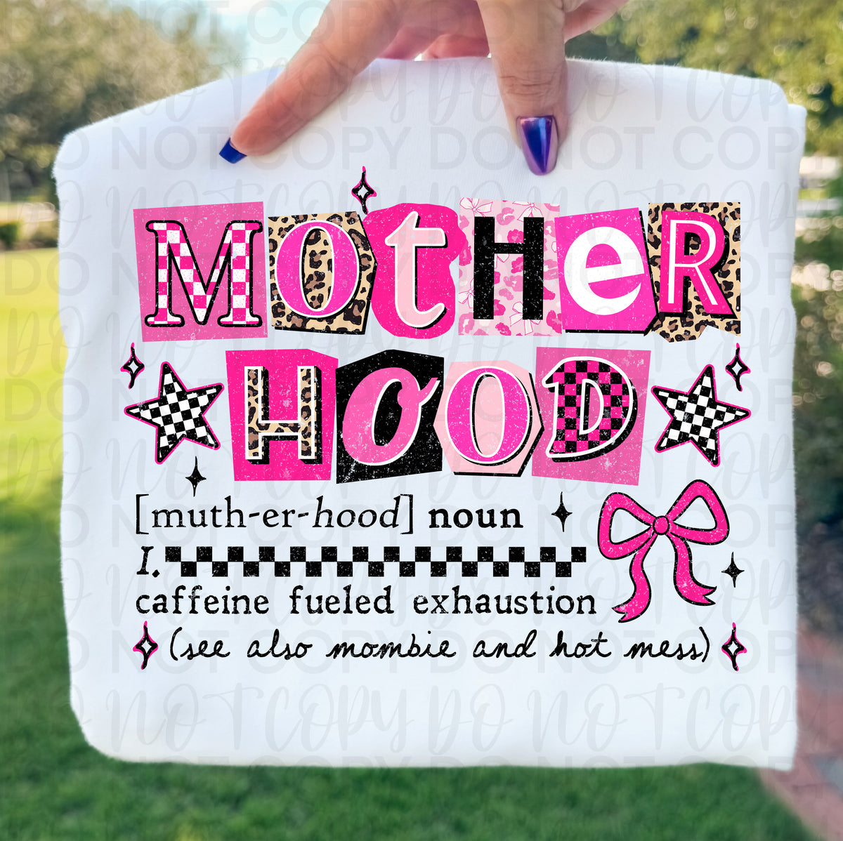 Motherhood caffeine fueled addiction (UAC) DTF Transfer