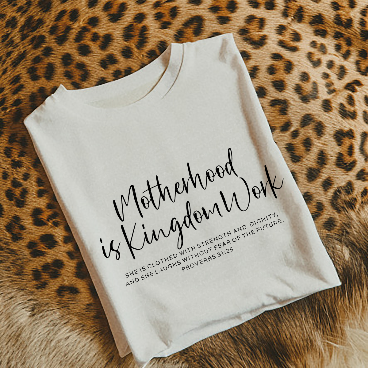 Motherhood Is Kingdom Work Black 110038 DTF transfer