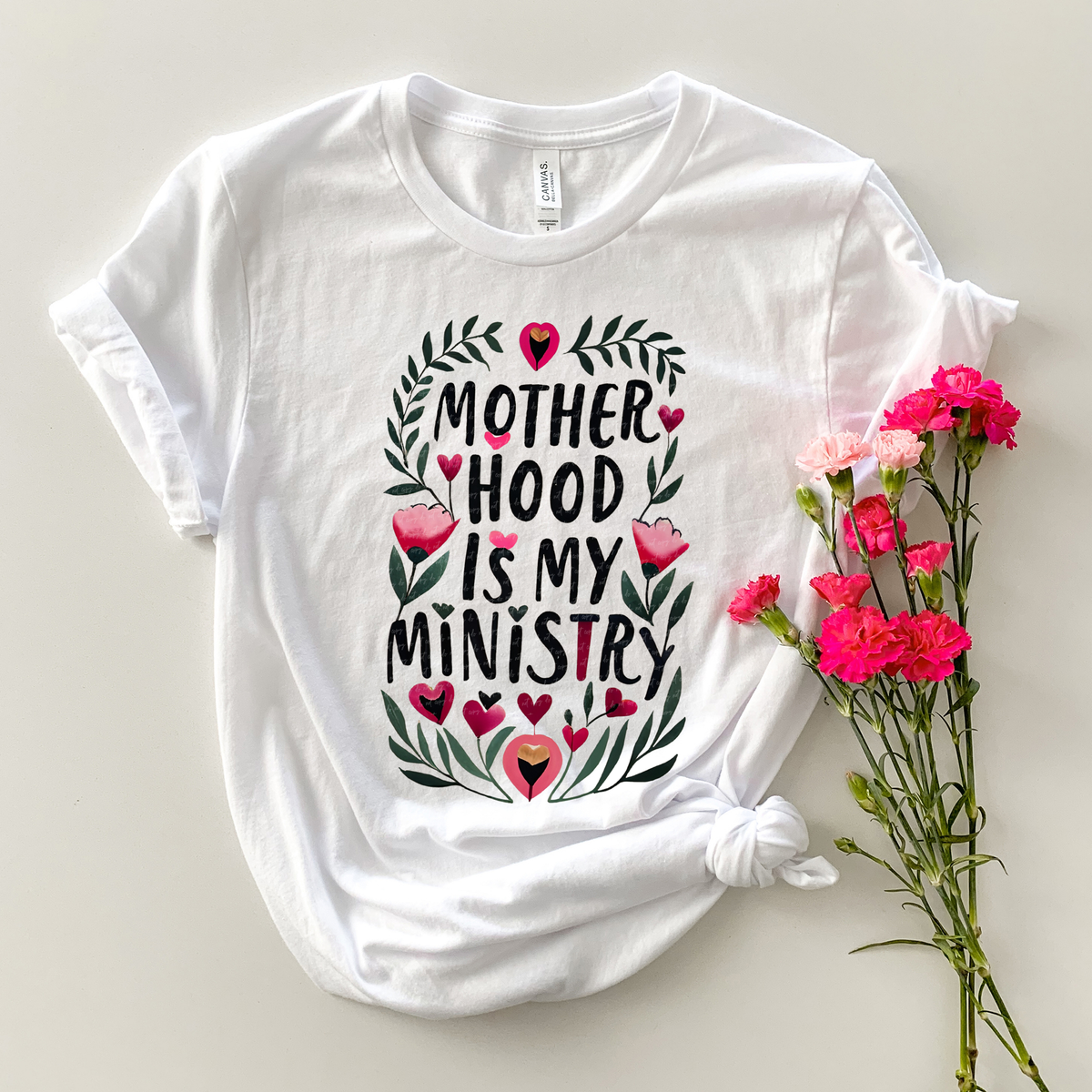 Motherhood Is My Ministry Floral 81356 DTF Transfer