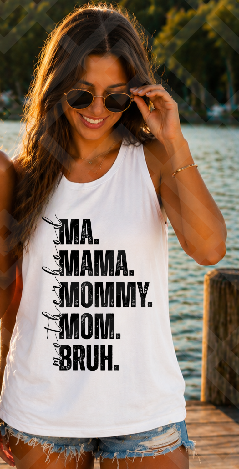 Ma. mama. mommy. BLACK (Parker) DTF
