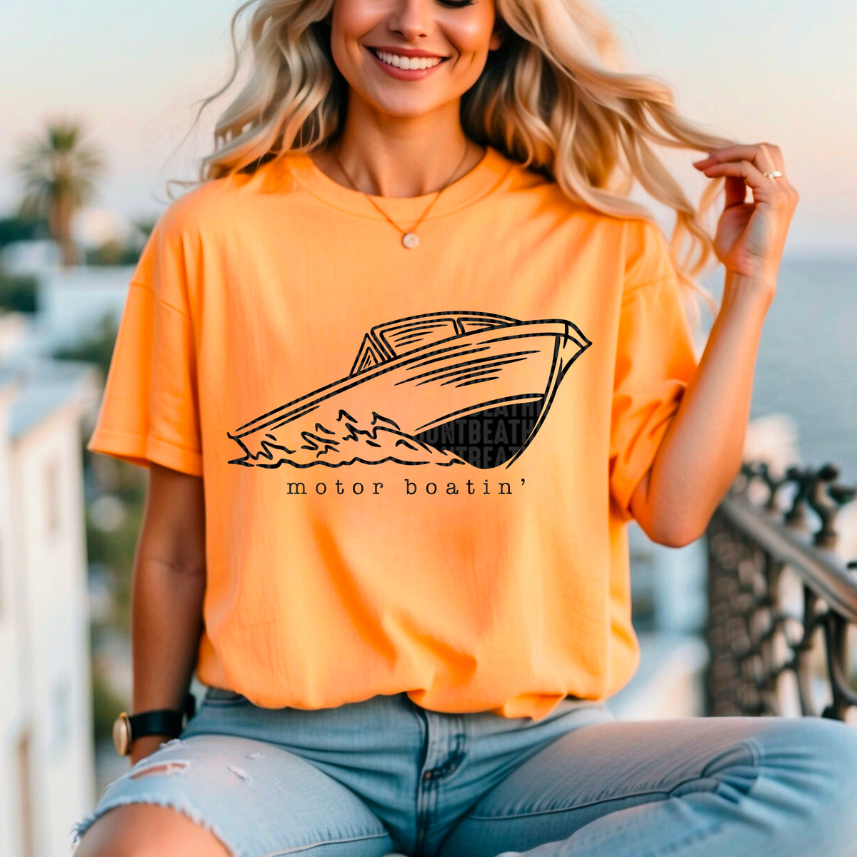 Motor Boatin' 104367 DTF transfer