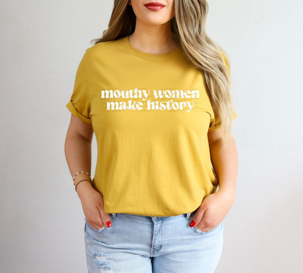 Mouthy Women Make History White 86437 DTF Transfer