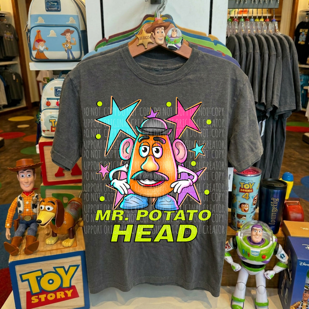 Mr potato with stars (Starlight) DTF Transfer