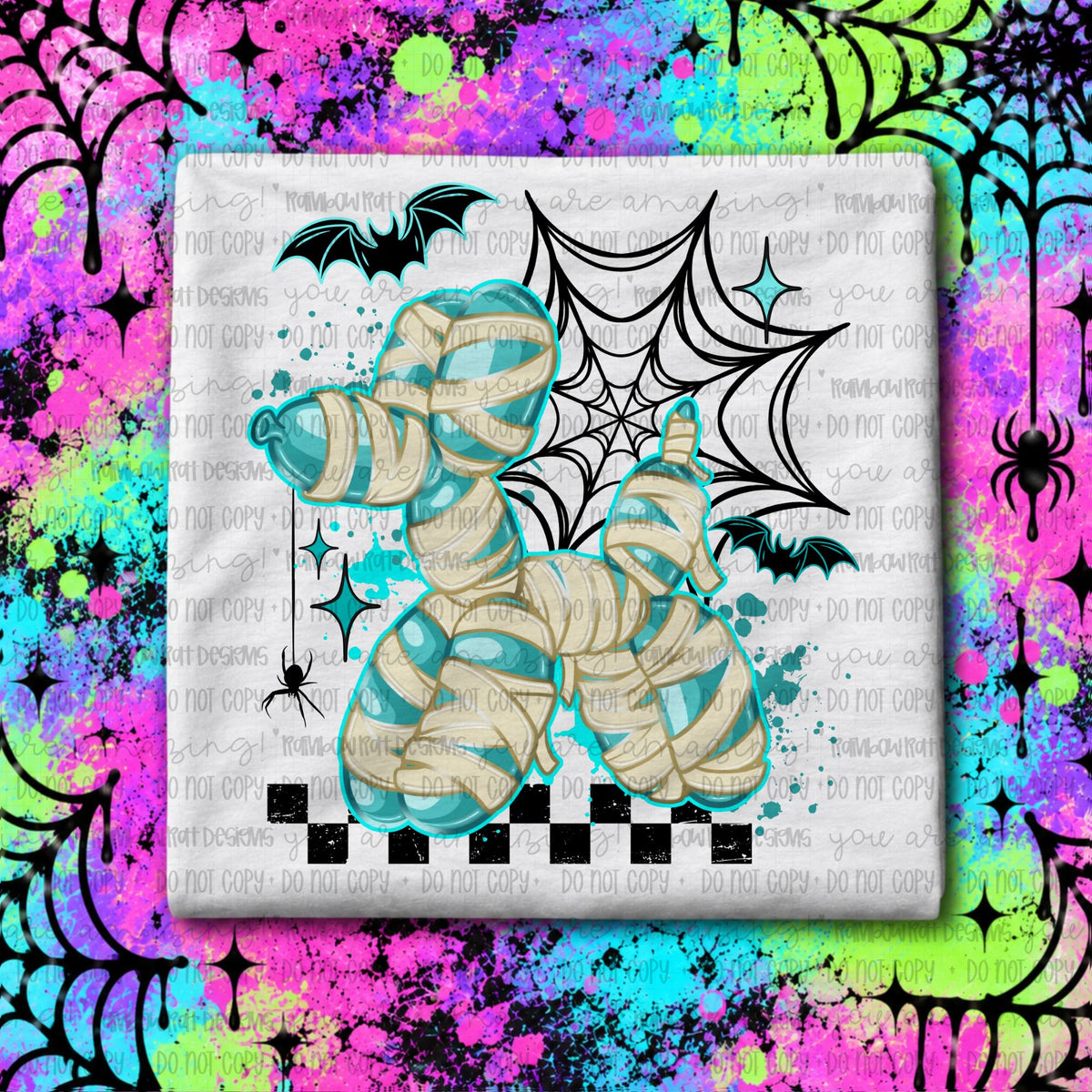 Mummy Balloon Dog (RRD) DTF Transfer