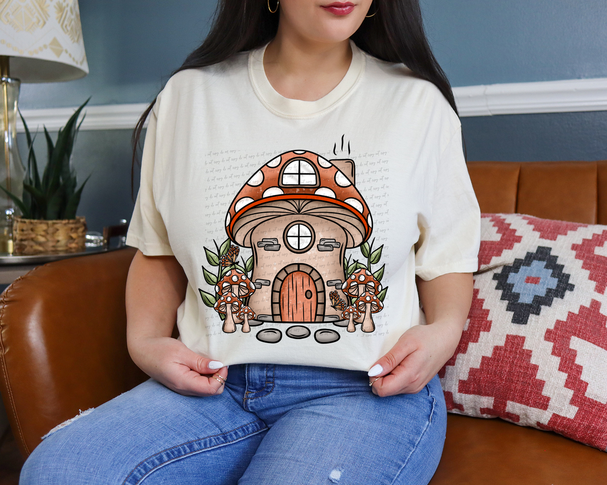 Mushroom House 86169 DTF Transfer