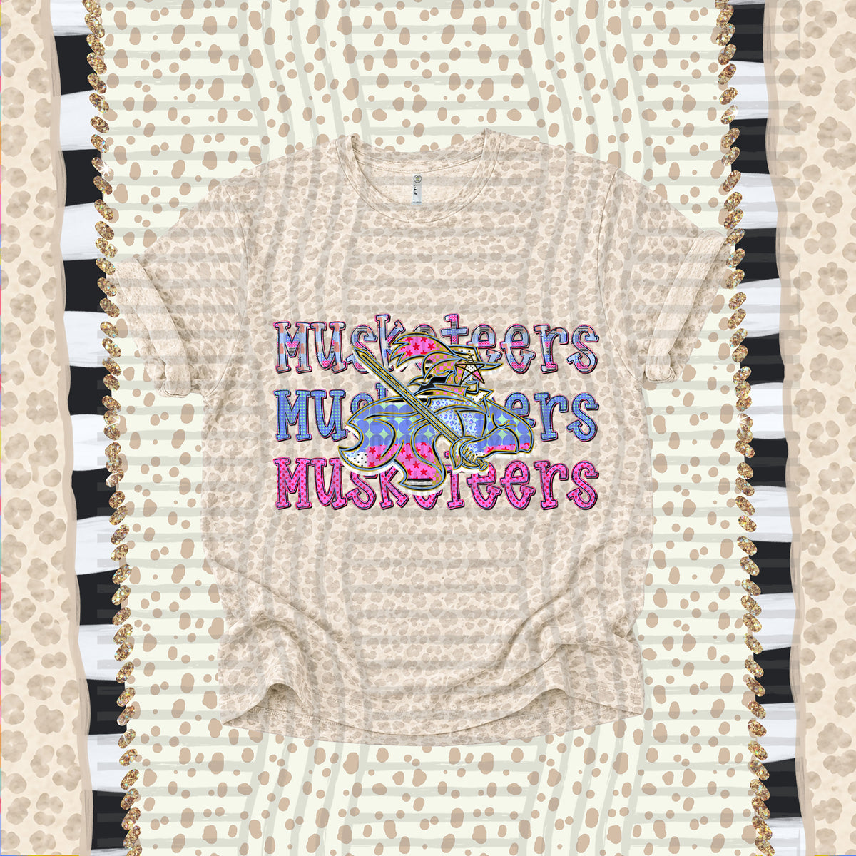 Musketeers-Dolly Doodle Print (Caplinger) DTF Transfer