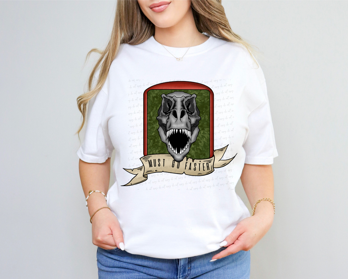 Must Go Faster Skull 115394 DTF Transfer