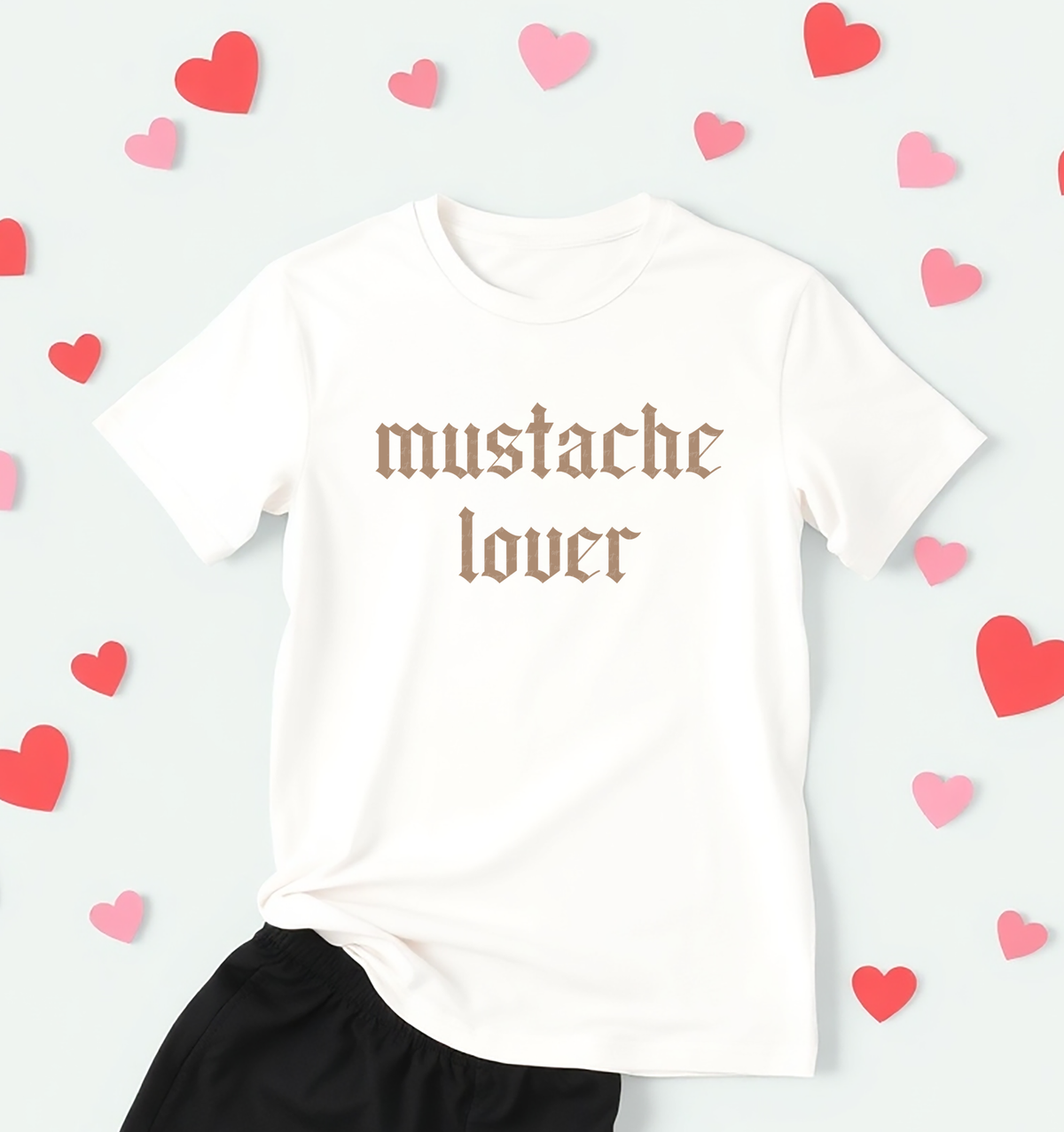 Mustache Lover - Tan Gothic 86238 DTF Transfer