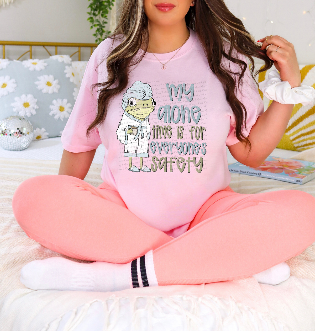 My Alone Time Is For Everyone's Safety Grunge 86438 DTF Transfer