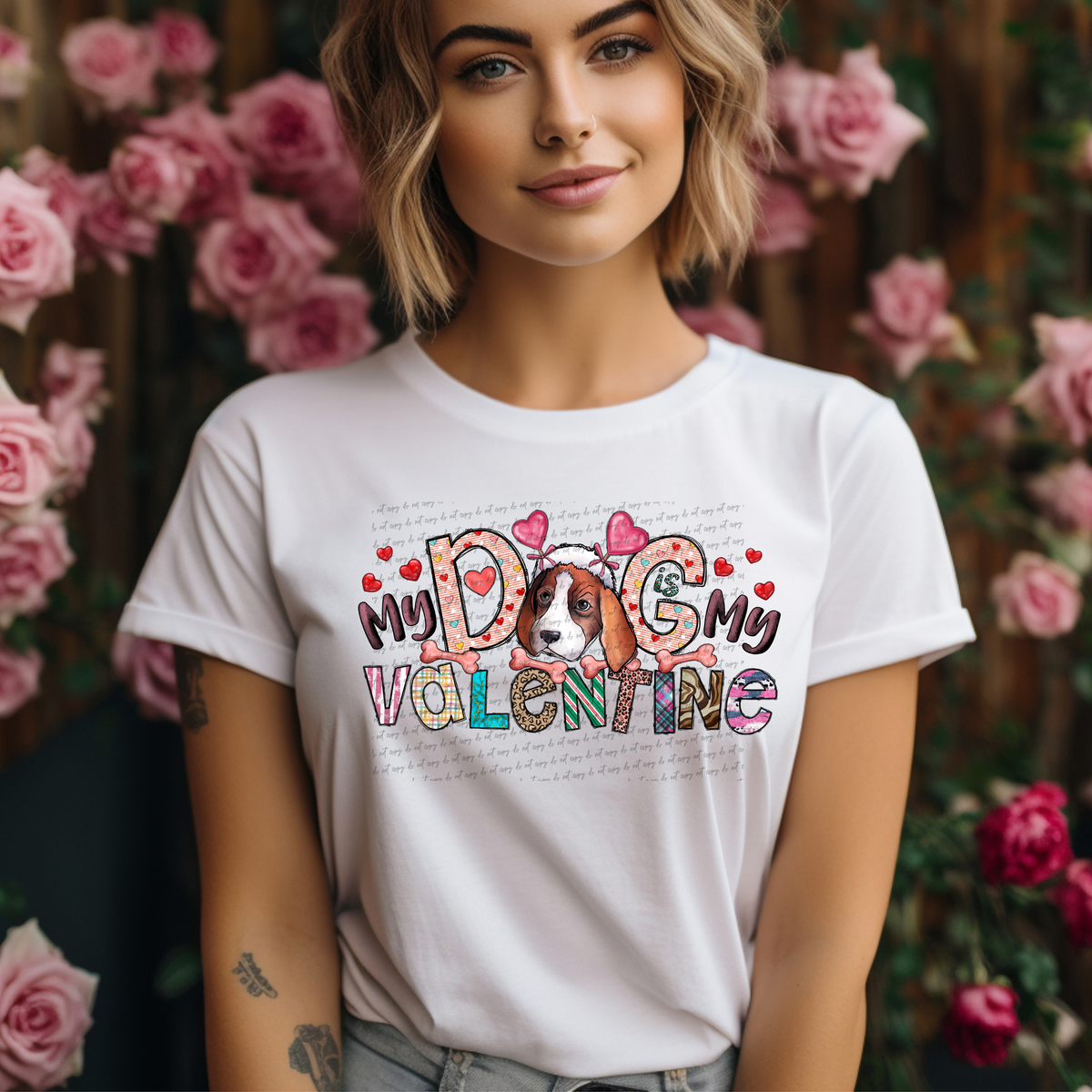 My Dog Is My Valentine 71617 DTF Transfer