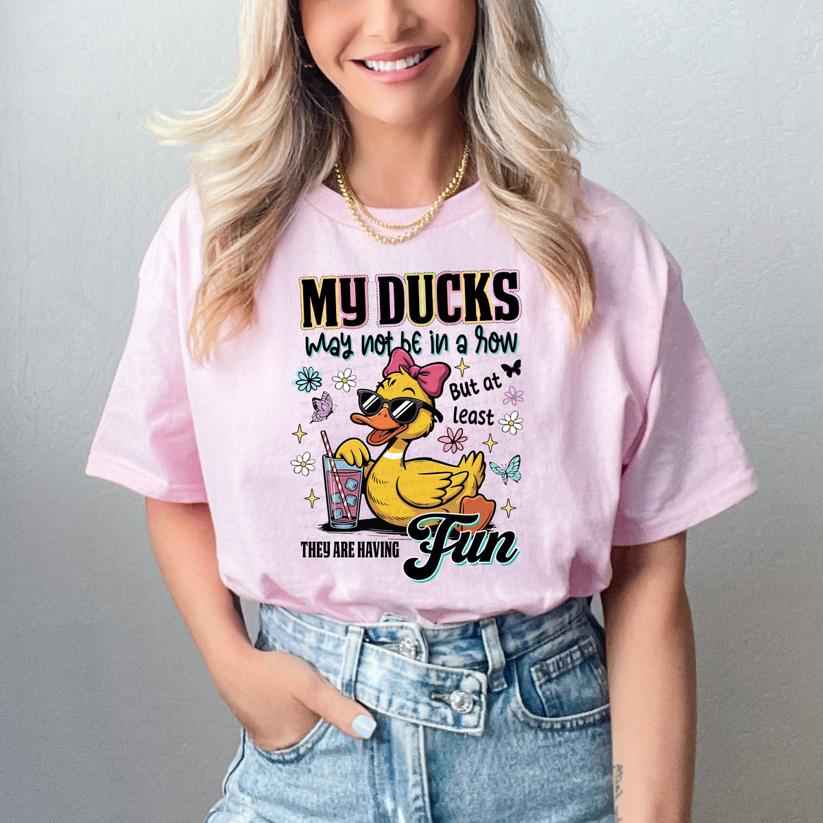 My Ducks May Not Be In A Row But At Least They Are Having Fun 111391 DTF transfer