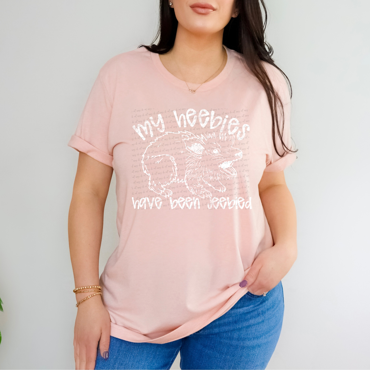 My Heebies Have Been Jeebied White Grunge 86518 DTF Transfer