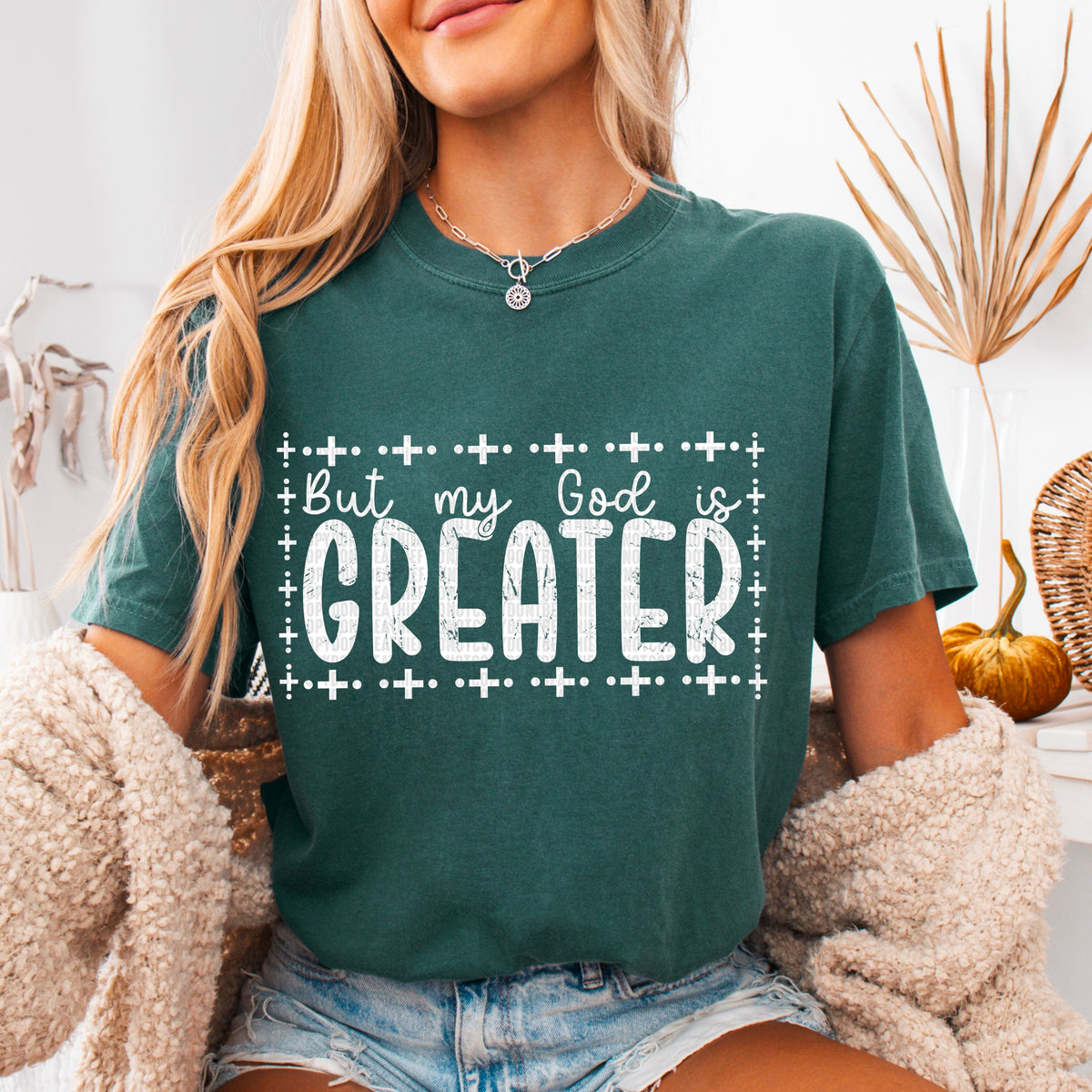 But My God Is Greater 104234 DTF transfer