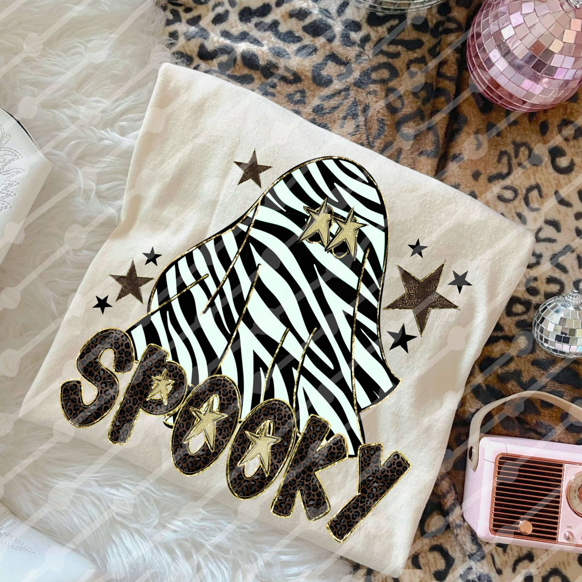 Spooky zebra ghost (JBD) DTF Transfer