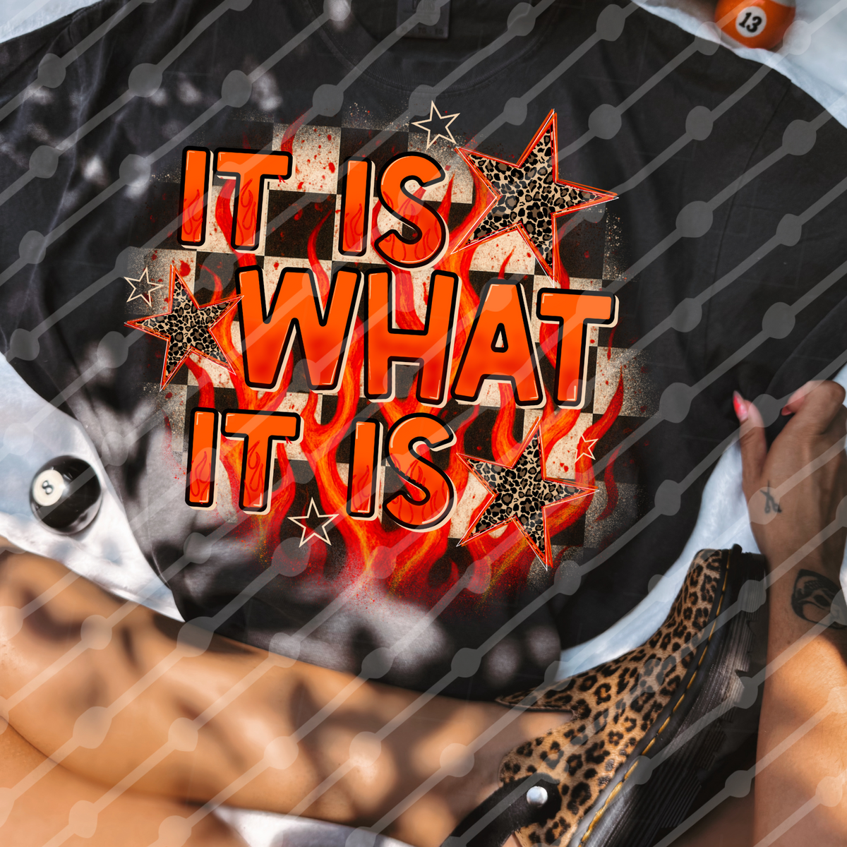 It is what it is flames (JBD) DTF Transfer
