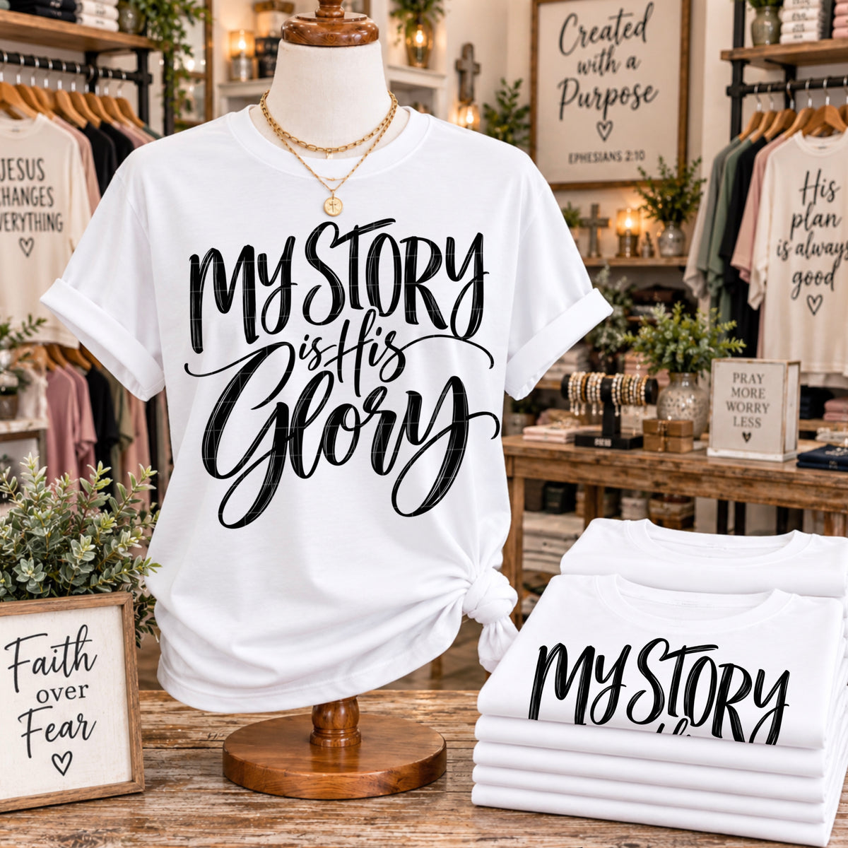 My story is his glory (SDD) DTF Transfer