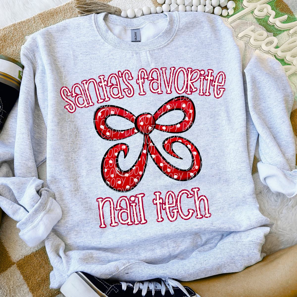 Santa's Favorite Nail Tech (City) DTF Transfer