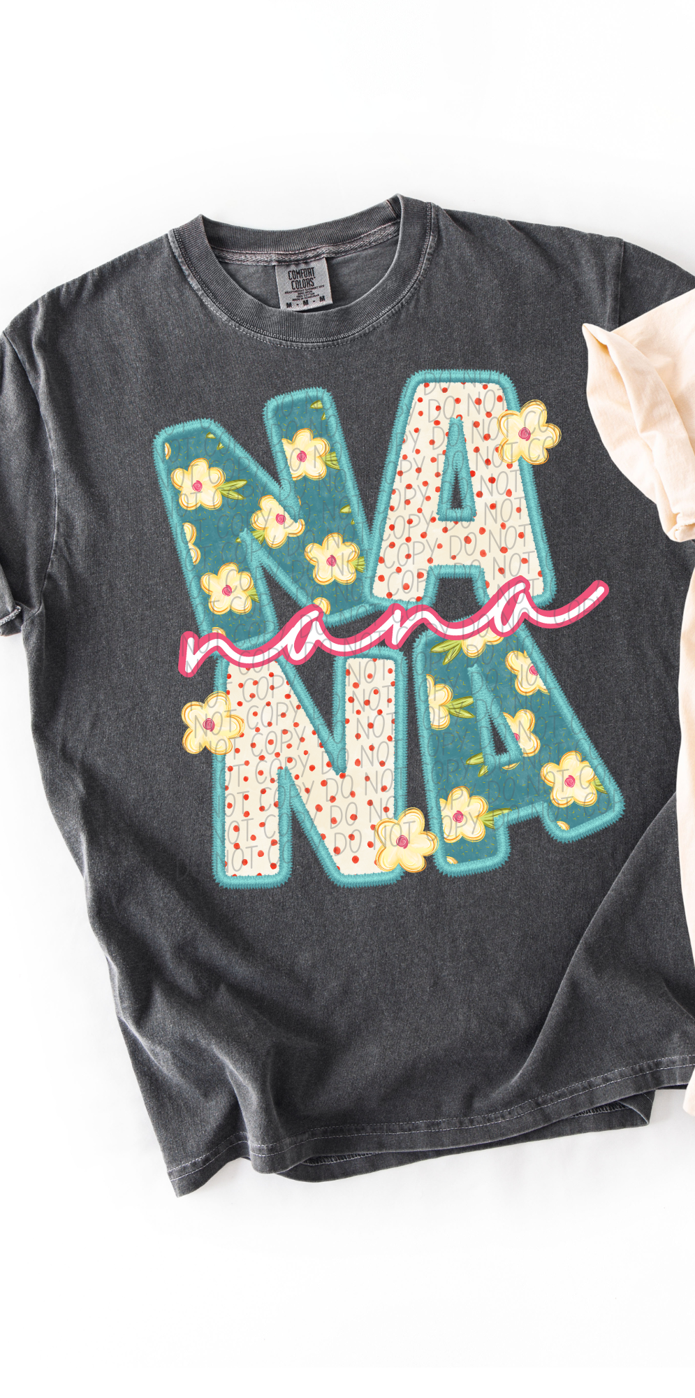 Nana Vintage Name with Pink Font (City) DTF Transfer
