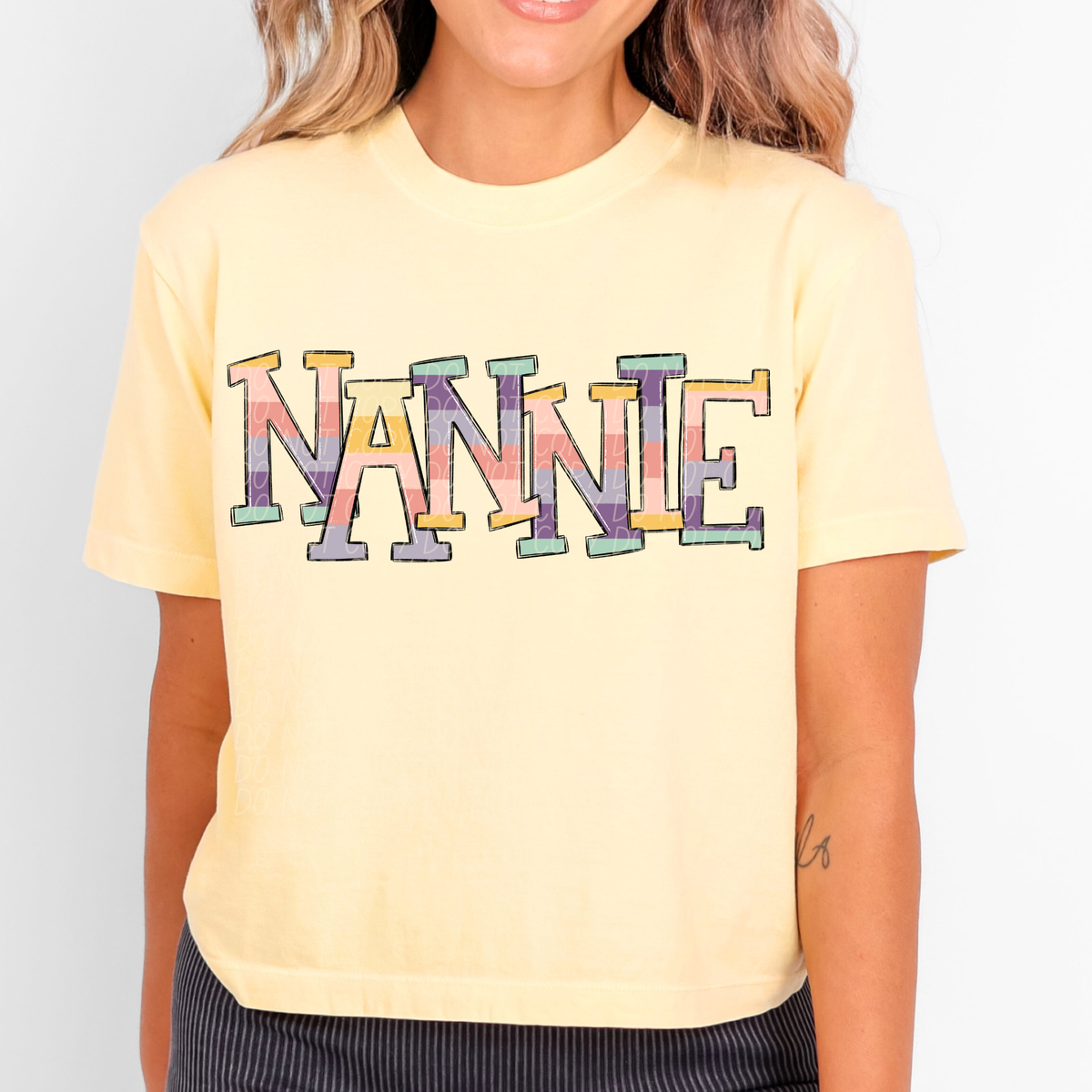 Nannie pastel strips (City) DTF Transfer