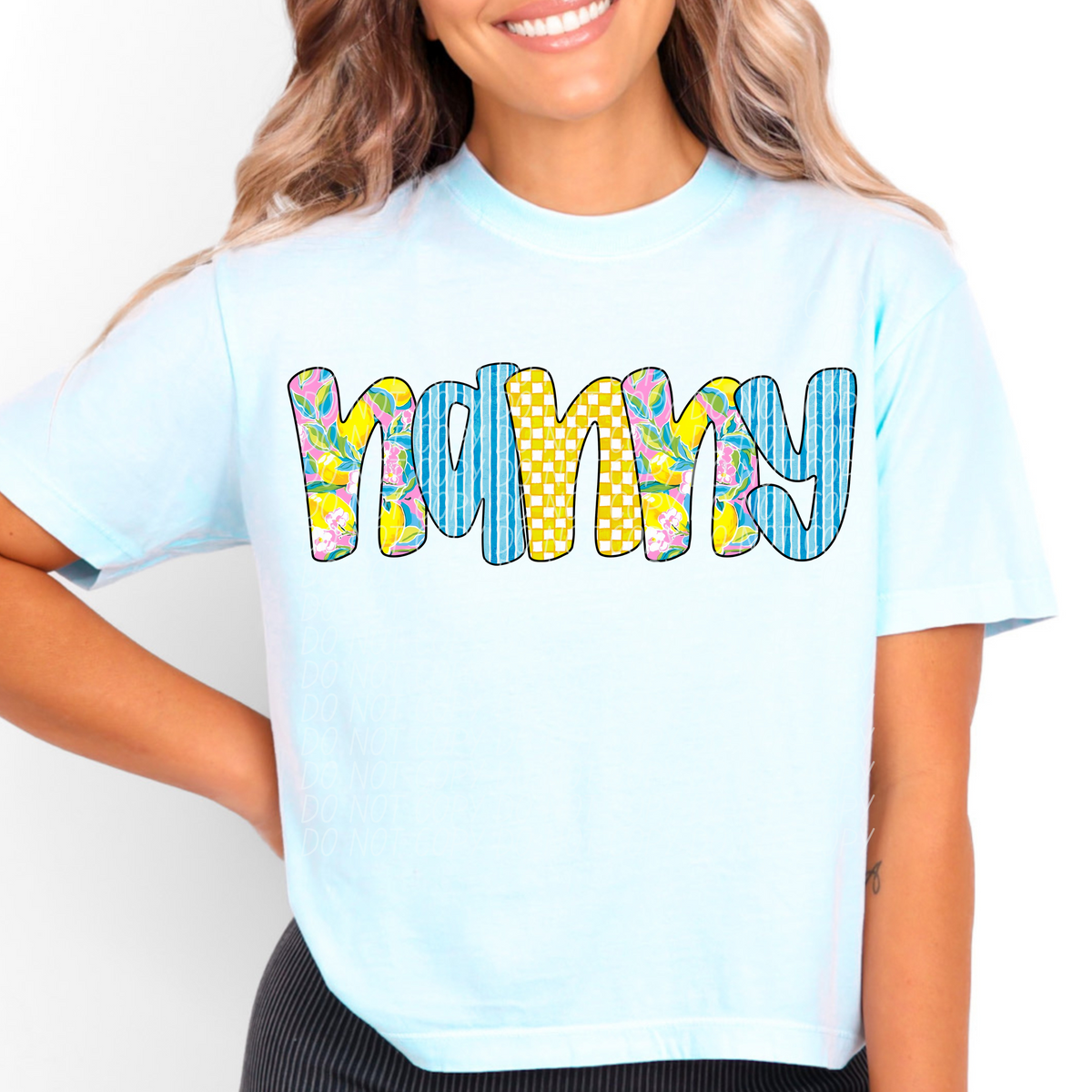 Nanny Lemon Font (City) DTF transfer