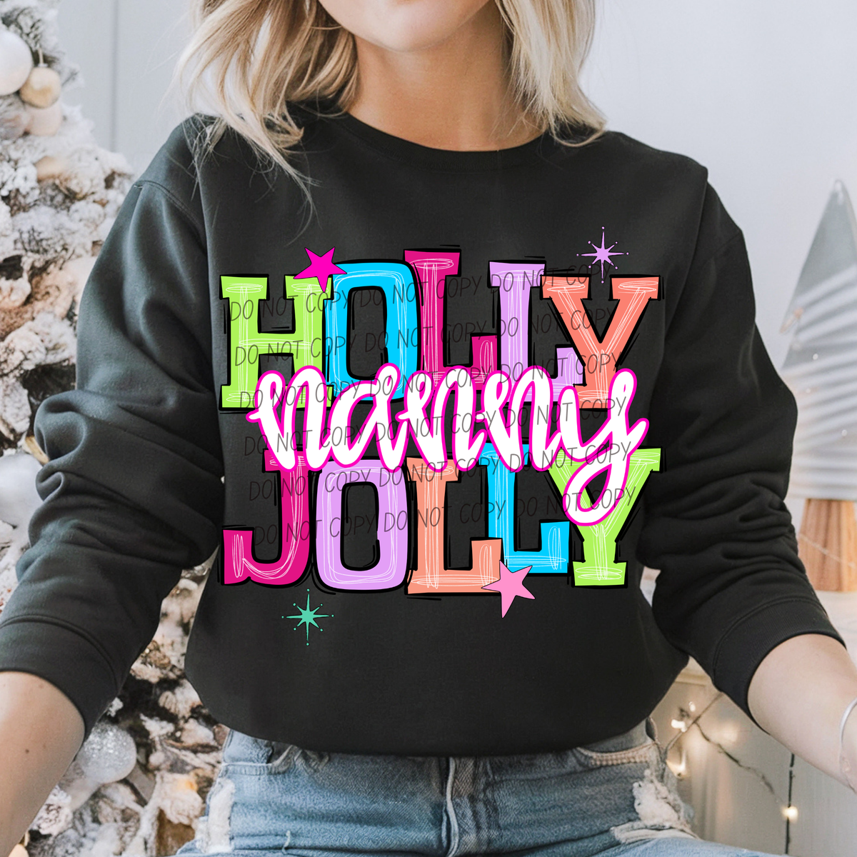 nanny holly jolly names (city) DTF Transfer