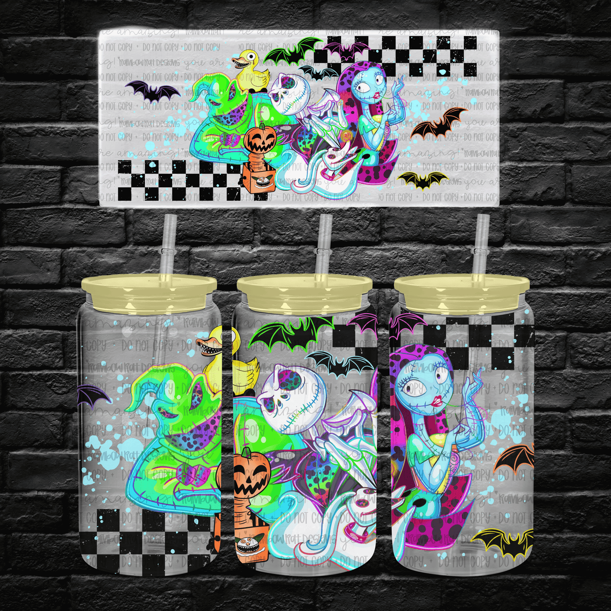 NBC splatter (RRD) UV DTF WRAP