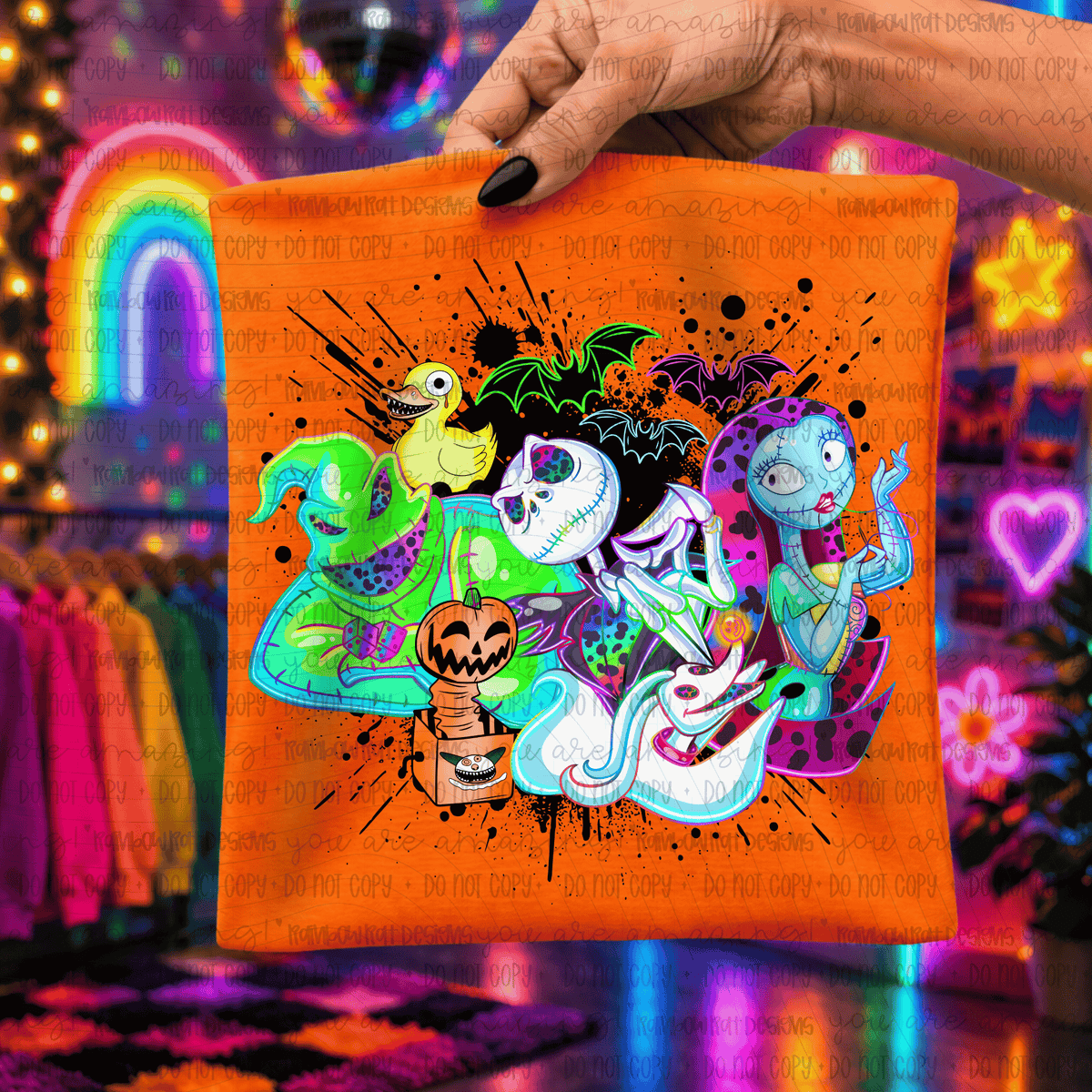 NBC splatter (RRD) DTF Transfer