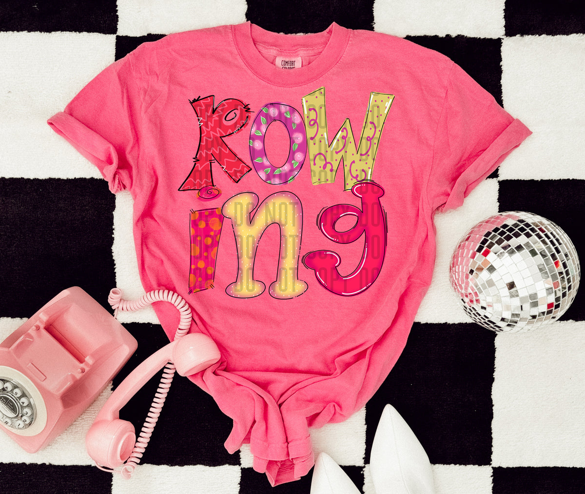 Doodle Rowing 71482 DTF transfer