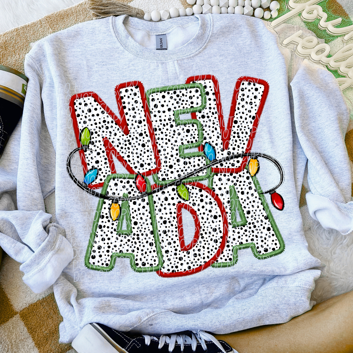 Nevada Christmas Lights (City) DTF Transfer