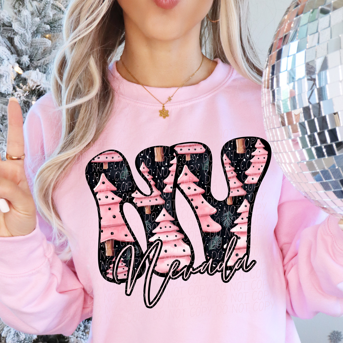 NV Nevada Christmas State 66230 DTF transfer