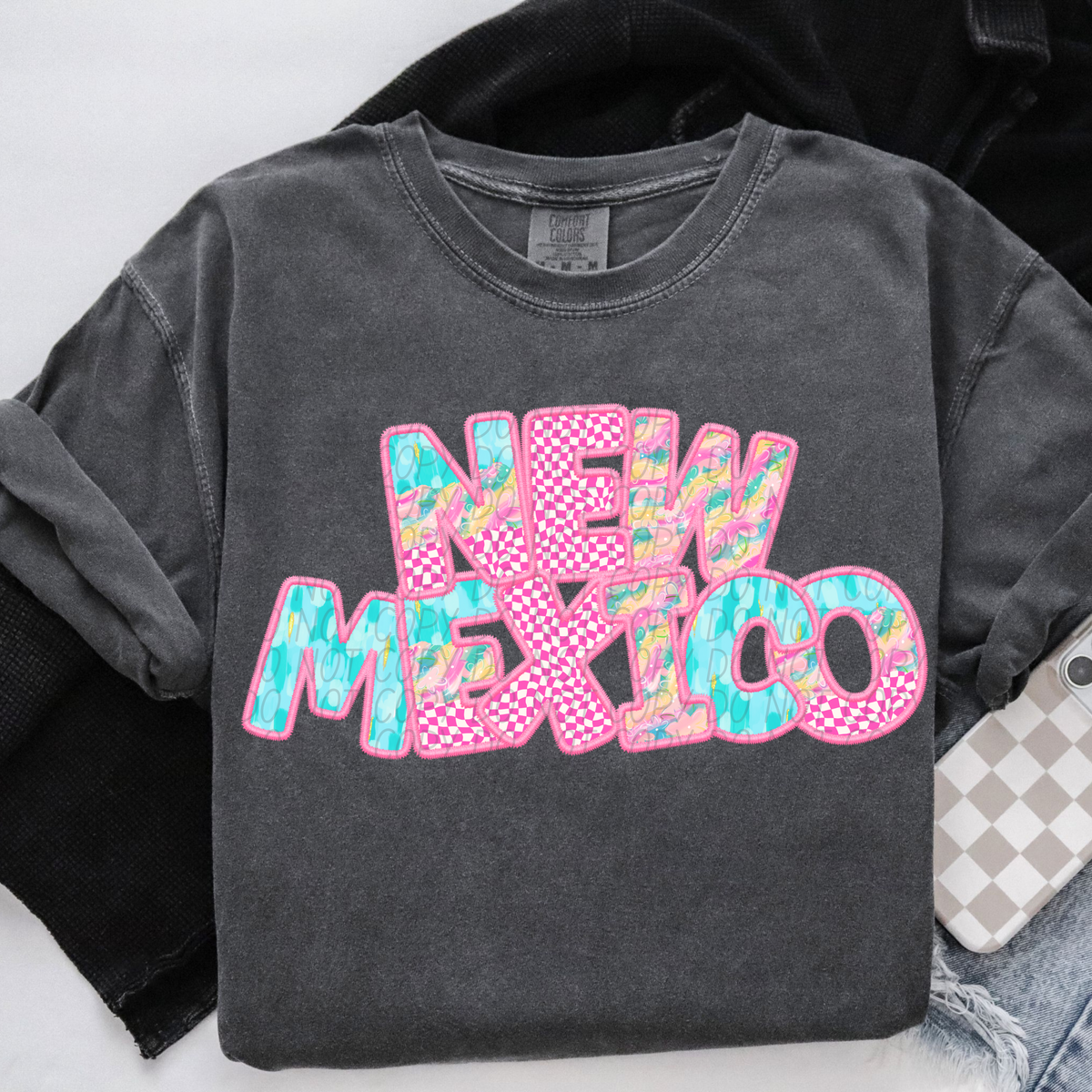 New Mexico spring checkered (CITY) DTF transfer