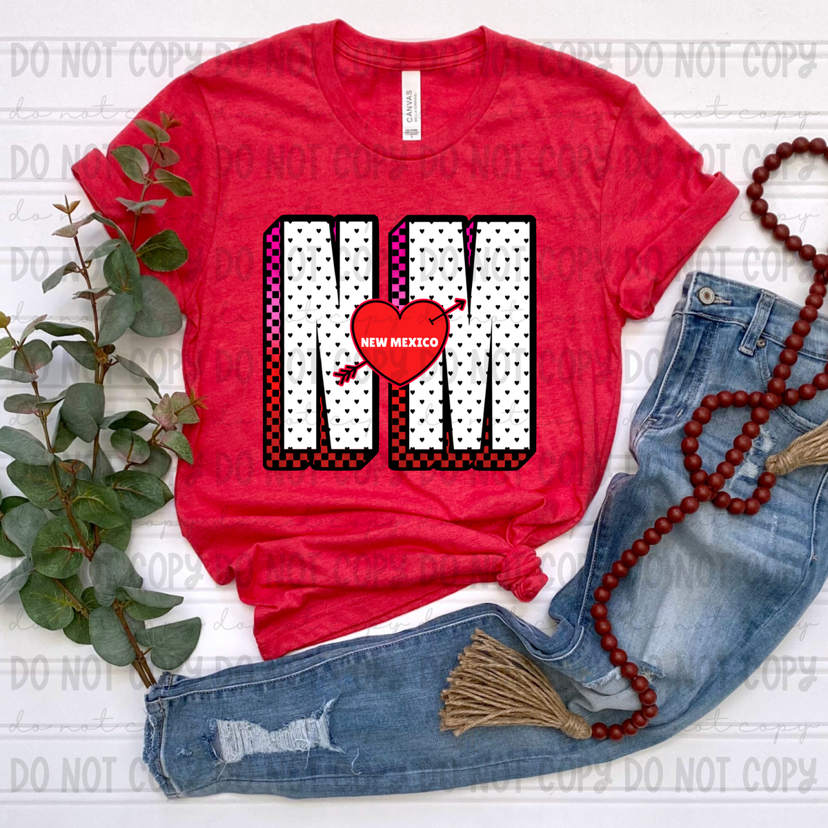 NM New Mexico red (Revel) DTF transfer