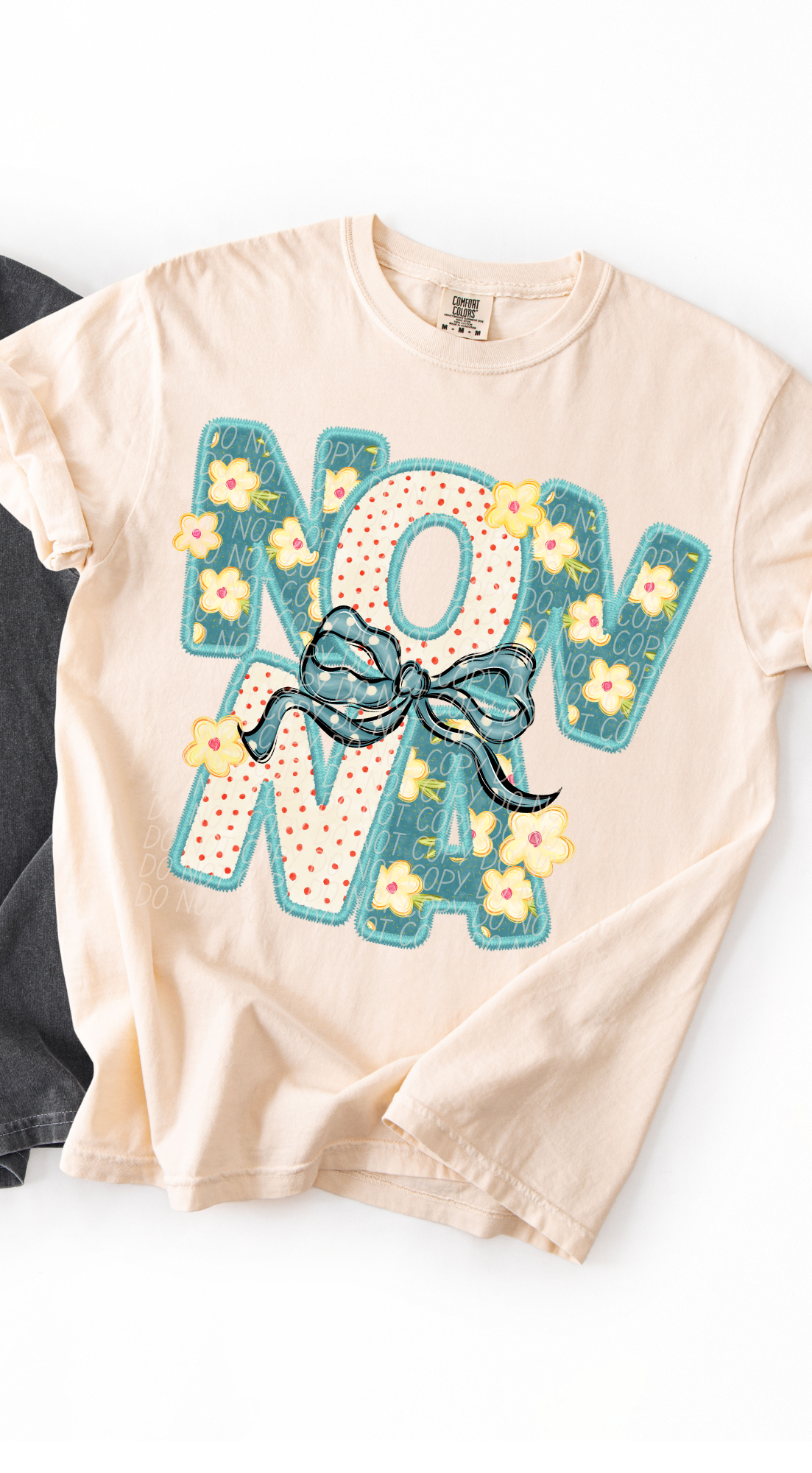 Nonna Vintage Name with Bow (City) DTF Transfer