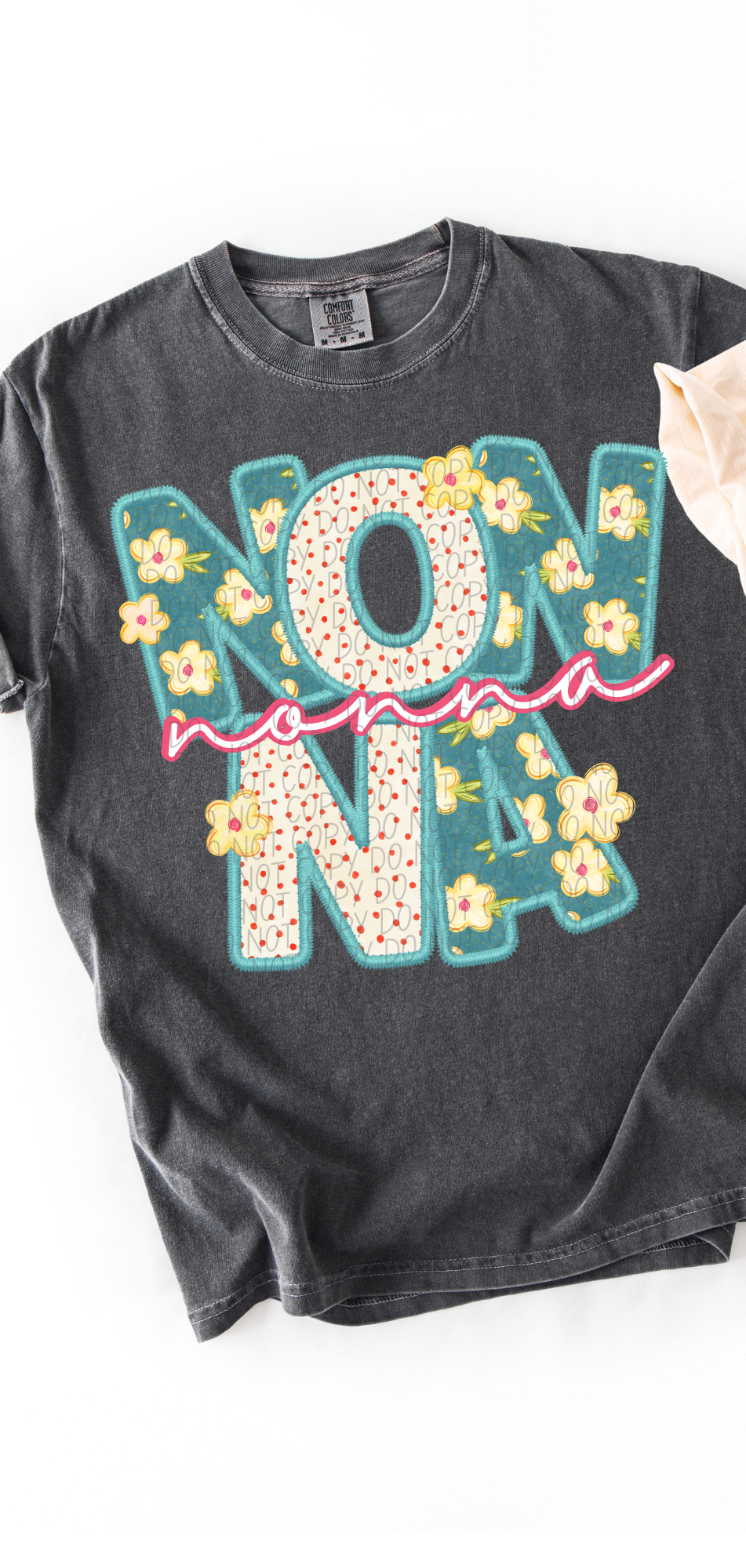 Nonna Vintage Name with Pink Font (City) DTF Transfer