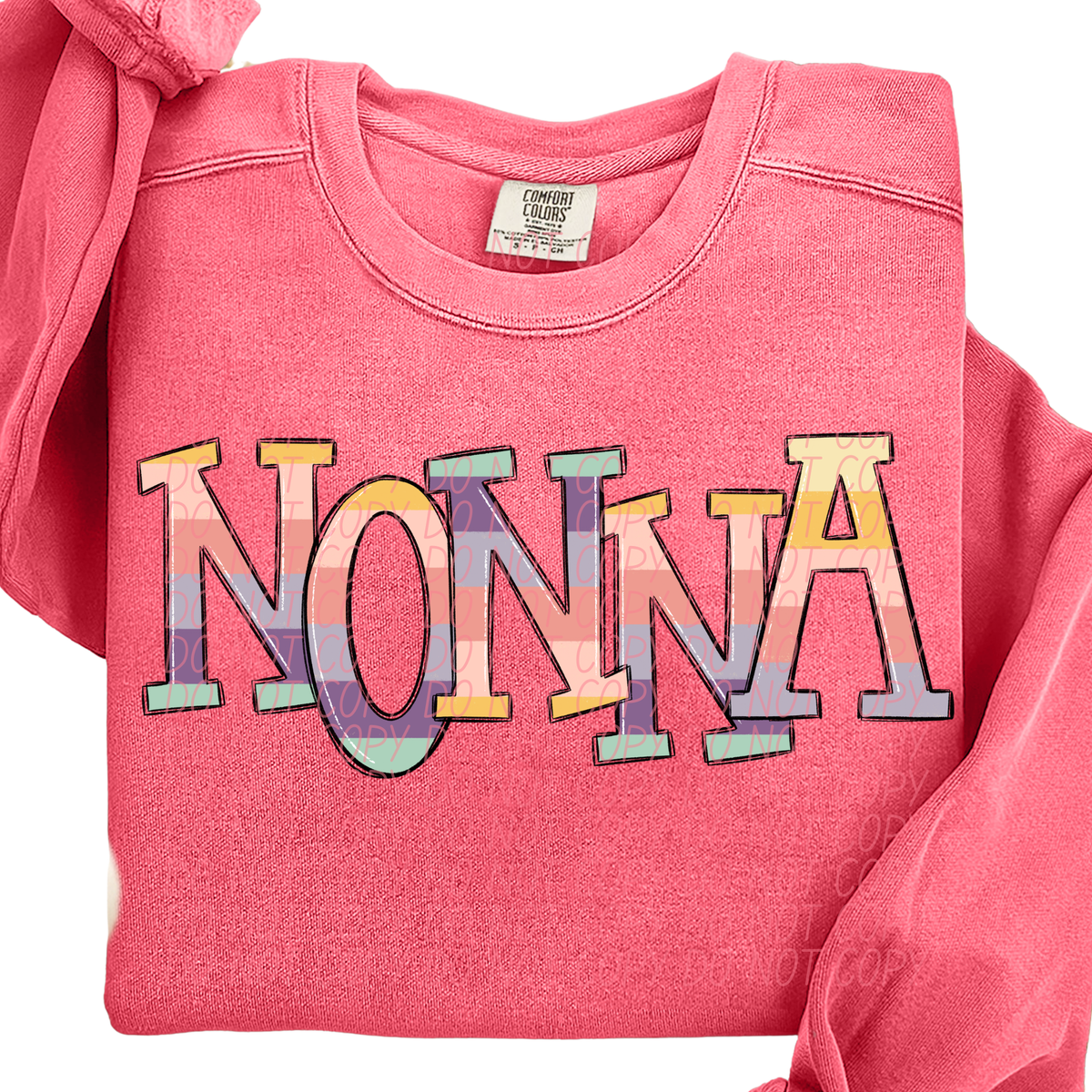Nonna pastel strips (City) DTF Transfer
