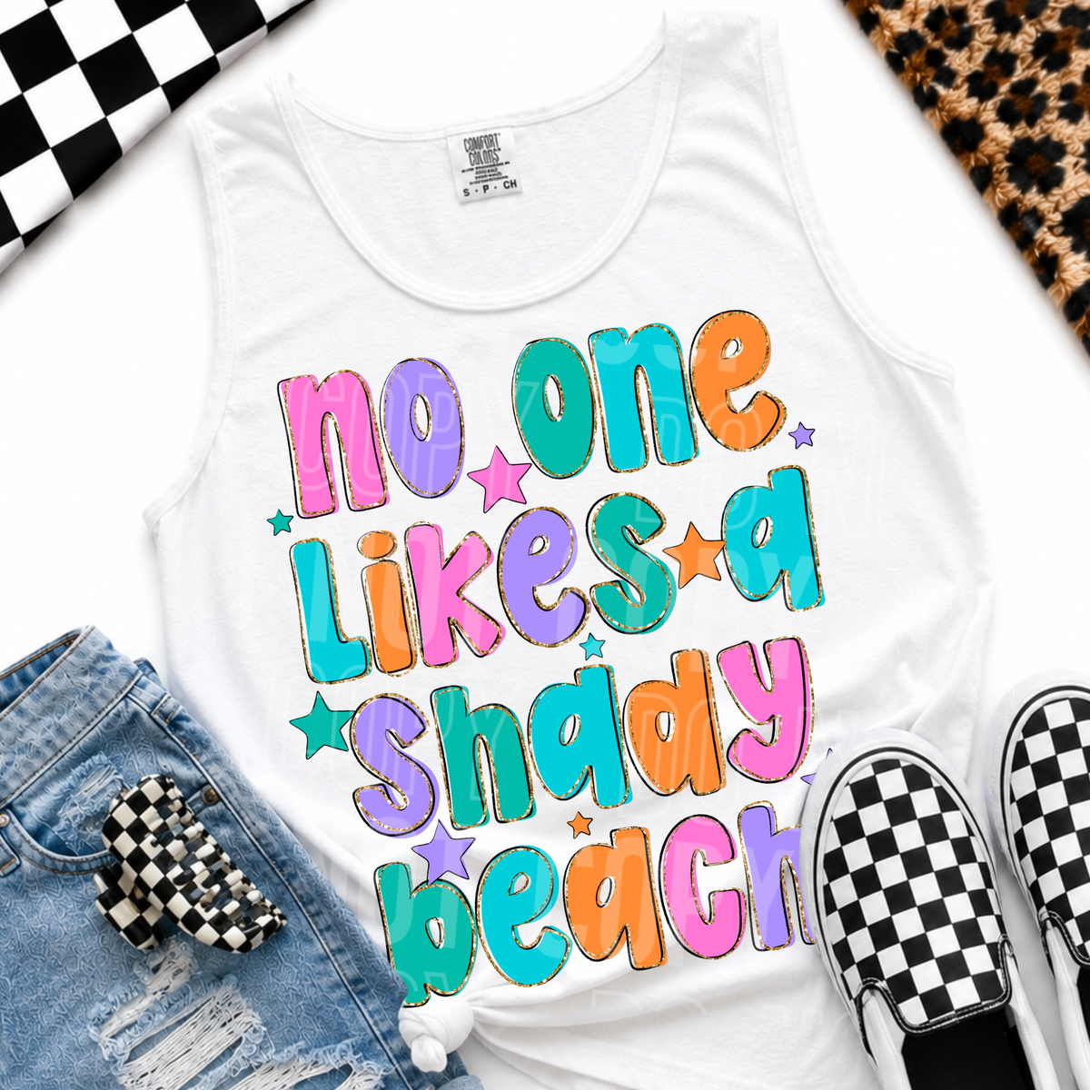 No one likes a shady beach PASTEL (SBB) DTF Transfer