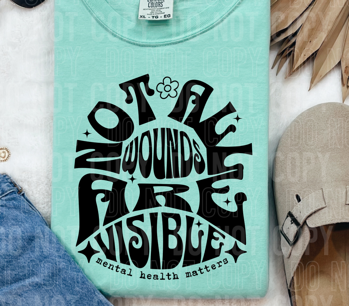 Not all wounds are visible (SBB) DTF transfer