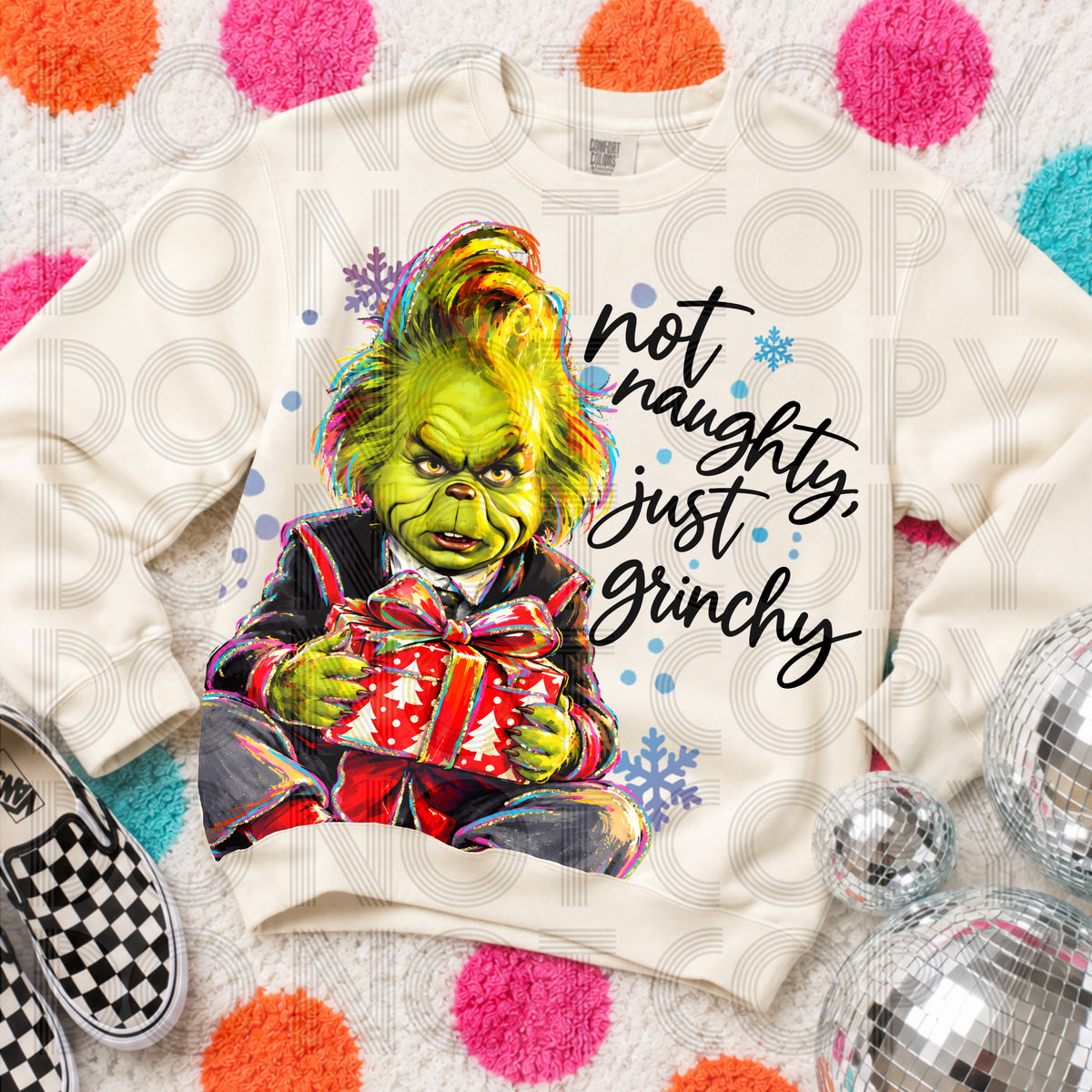 Not Naughty, just grin-chy (Renewed) DTF Transfer