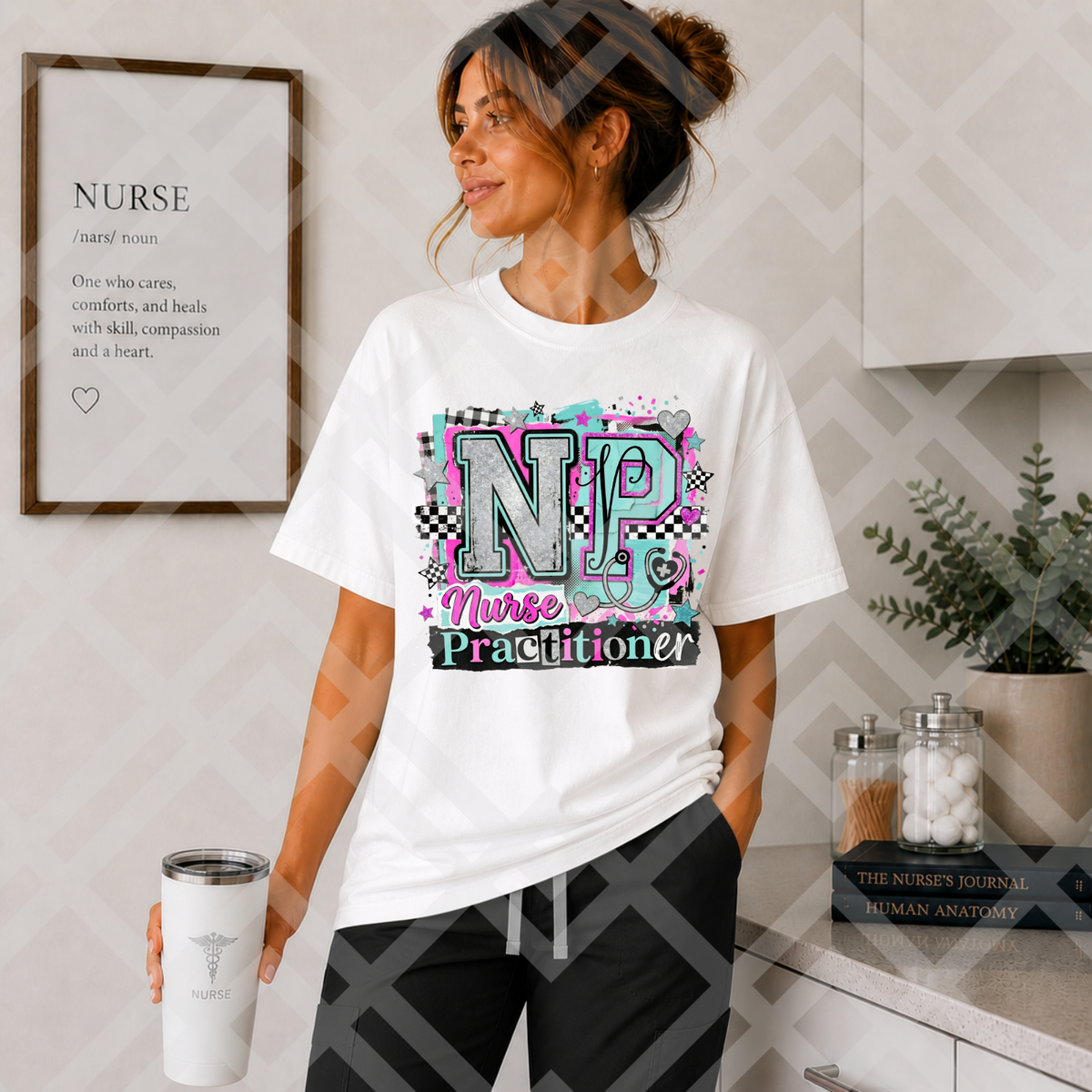 NP bright neon magazine font (Parker) DTF Transfer