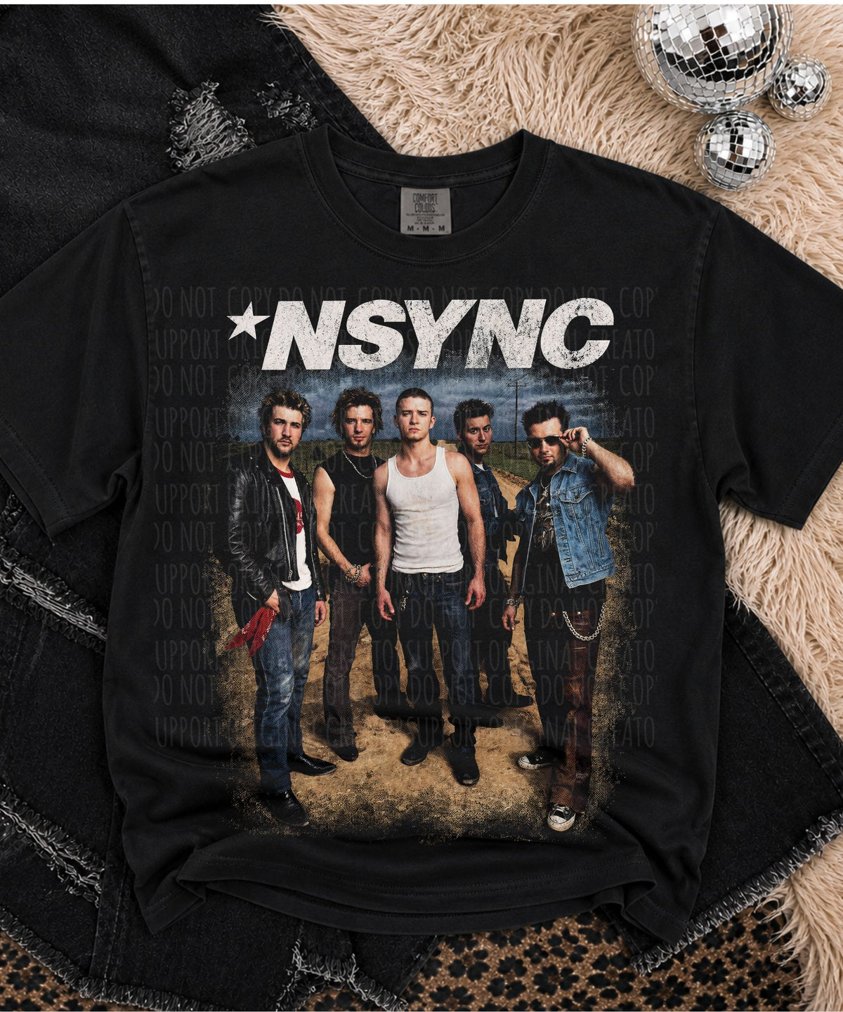 Sync- group standing-grunge (Starlight) DTF Transfer