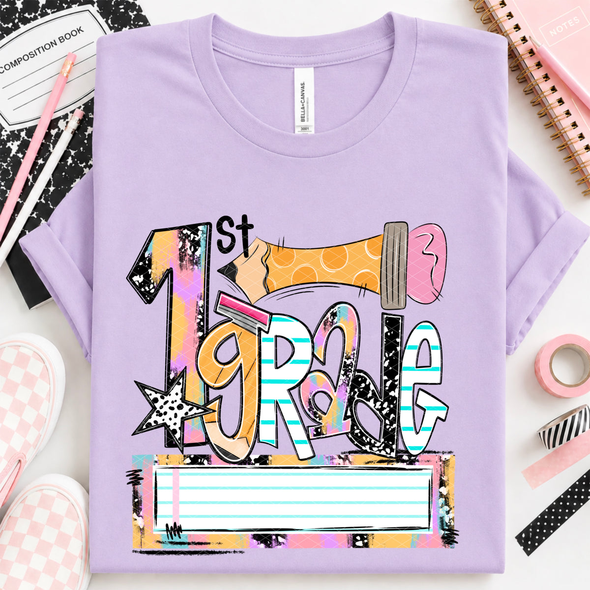 1st grade bubble pencil (SDD) DTF Transfer